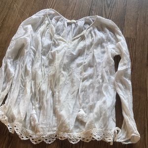 Love Shack Fancy! White summer blouse